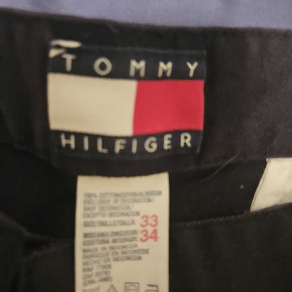 Tommy Hilfiger Black Khakis 33x34 new with tags - Picture 3 of 4